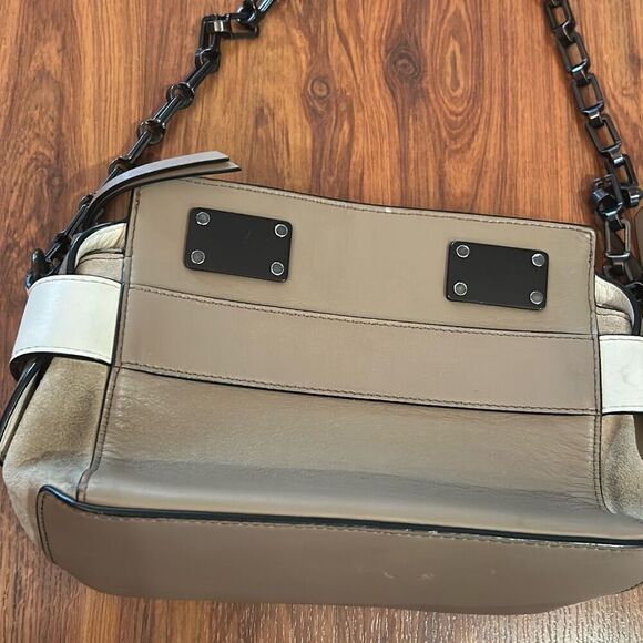 Rag & Bone tan and black chain handbag - Picture 4 of 10